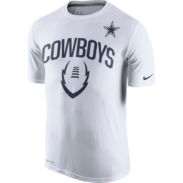 Nike Dallas Cowboys White Short Sleeve Men's T-Shirt