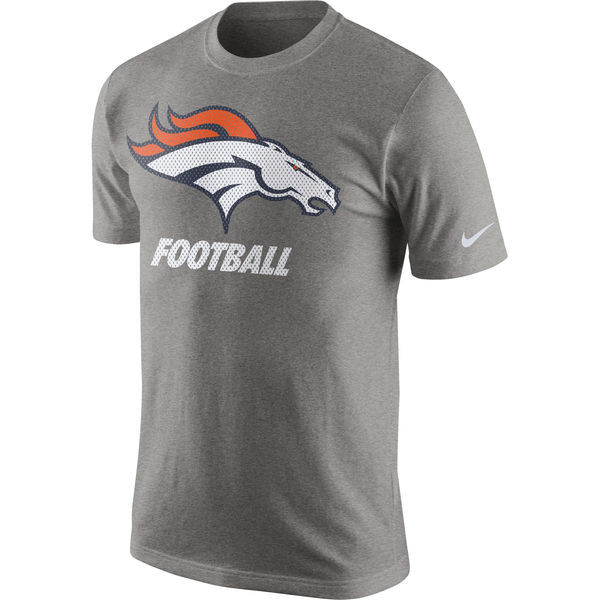 Nike Denver Broncos Grey Short Sleeve Men's T-Shirt