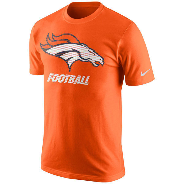 Nike Denver Broncos Orange Short Sleeve Men's T-Shirt02