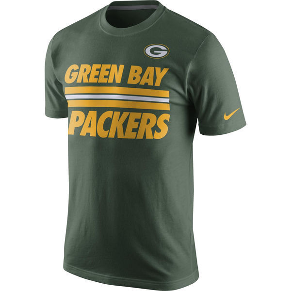 Nike Green Bay Packers Green Short Sleeve Men's T-Shirt