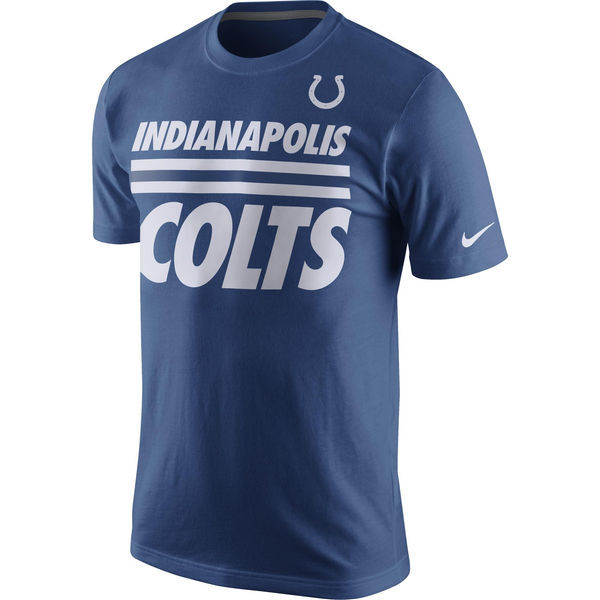 Nike Indianapolis Colts Blue Short Sleeve Men's T-Shirt02