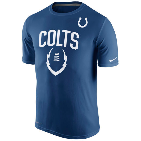 Nike Indianapolis Colts Blue Short Sleeve Men's T-Shirt03