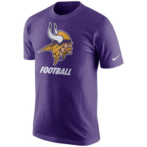 Nike Minnesota Vikings Purple Short Sleeve Men's T-Shirt
