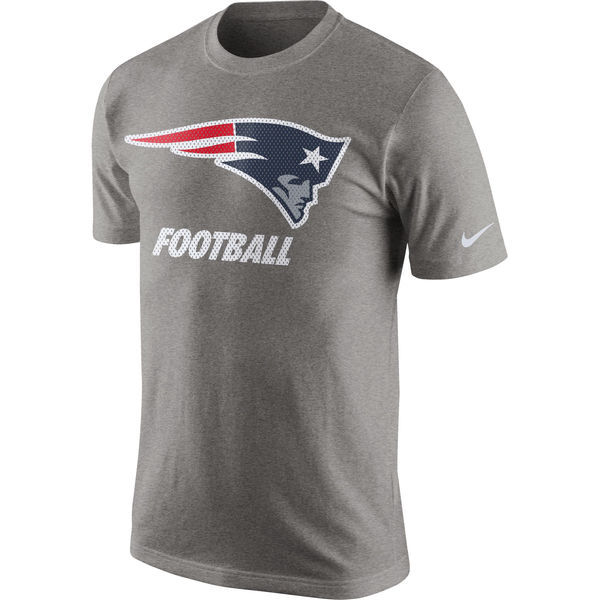 Nike New England Patriots Grey Short Sleeve Men's T-Shirt