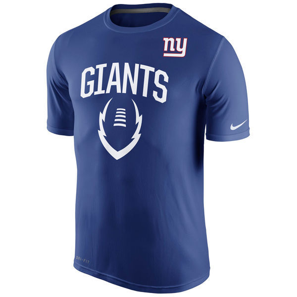 Nike New York Giants Blue Short Sleeve Men's T-Shirt