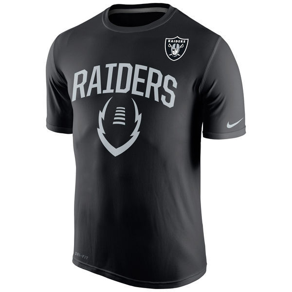 Nike Oakland Raiders Black Short Sleeve Men's T-Shirt - Click Image to Close
