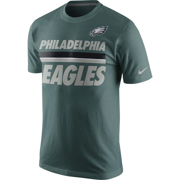 Nike Philadelphia Eagles Green Short Sleeve Men's T-Shirt