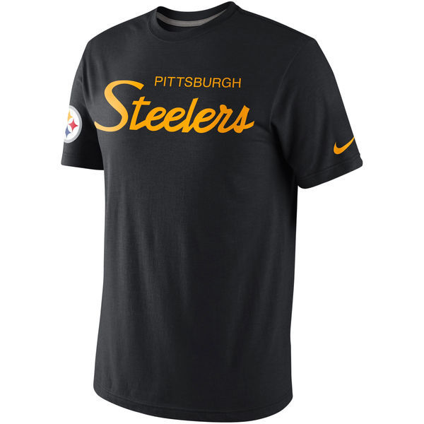 Nike Pittsburgh Steelers Black Short Sleeve Men's T-Shirt