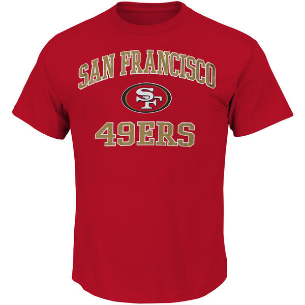 Nike San Francisco 49ers Red Short Sleeve Men's T-Shirt02