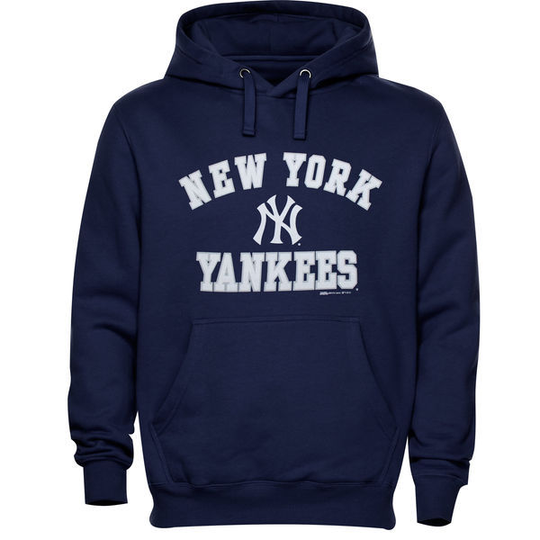 New York Yankees Pullover Hoodie Blue02