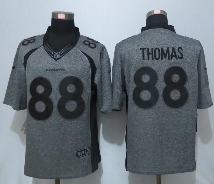 Nike Broncos 88 Demaryius Thomas Grey Gridiron Grey Limited Jersey Nike Broncos 88 Demaryius Thomas Grey Gridiron Grey Limited Jersey