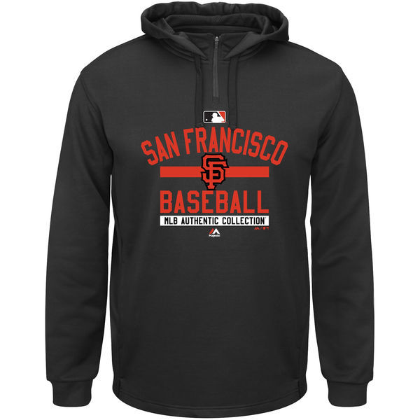 San Francisco Giants Pullover Hoodie Black04 - Click Image to Close