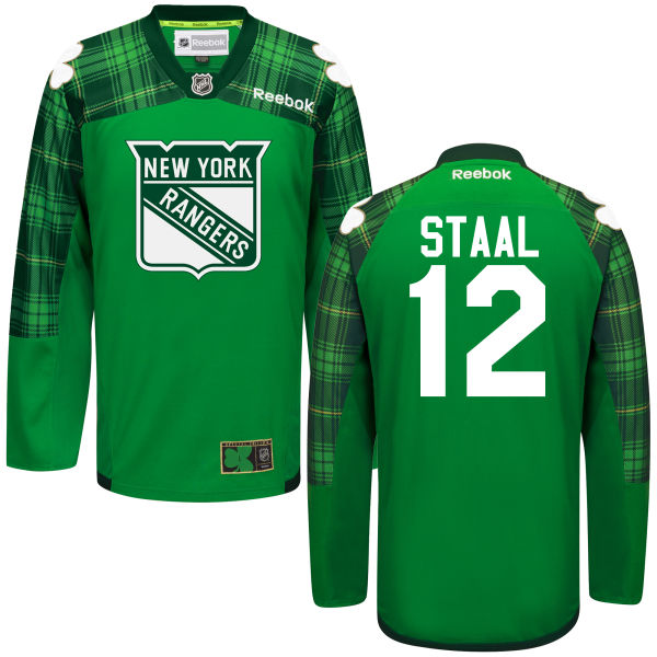 Rangers 12 Marc Staal Green St. Patrick's Day Reebok Jersey