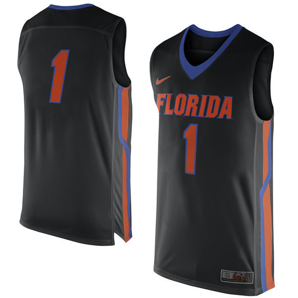 Nike Florida Gators #1 Black Basketball College Jersey