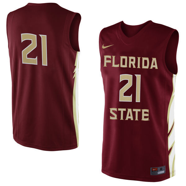 Nike Florida State #21 Red Basketball College Jersey
