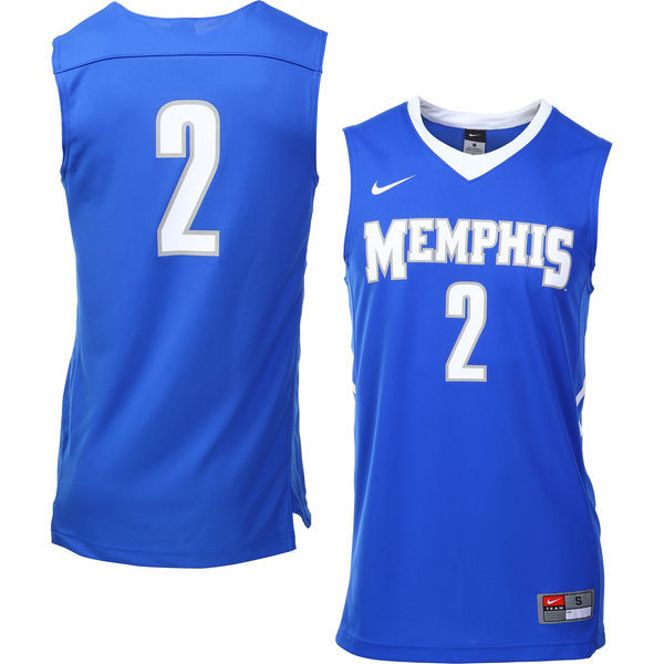 Nike Memphis Tigers #2 Blue Basketball College Jersey