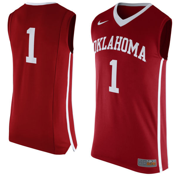 Nike Oklahoma #1 Red Basketball College Jersey