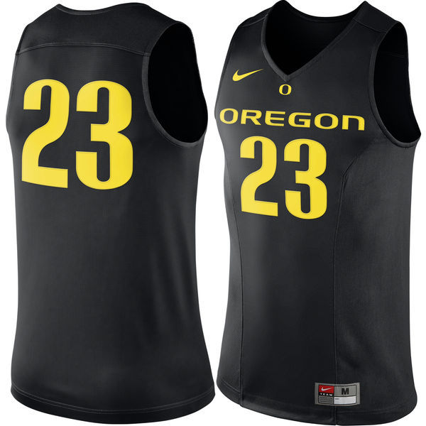 Nike Oregon Ducks #23 Black Basketball College Jersey