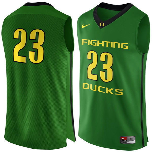 Nike Oregon Ducks #23 Green Basketball College Jersey