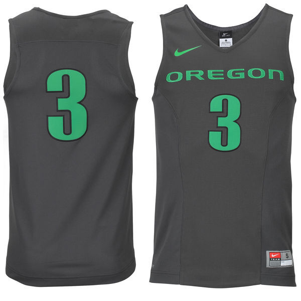 Nike Oregon Ducks #3 Black Basketball College Jersey
