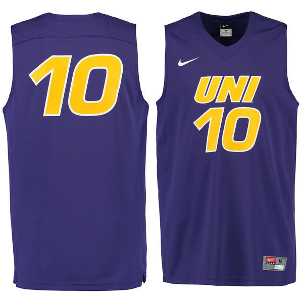 Nike UNI #10 Purple Basketball College Jersey