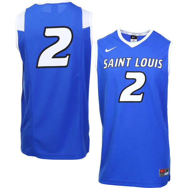 Nike Saint Louis Billikens #2 Blue Basketball College Jersey