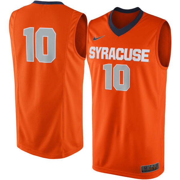 Nike Syracuse Orange #10 Orange Basketball College Jersey Nike Syracuse Orange #10 Orange Basketball College Jersey