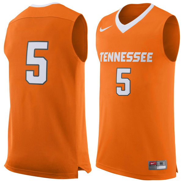 Nike Tennessee Volunteers #5 Orange Basketball College Jersey - Click Image to Close
