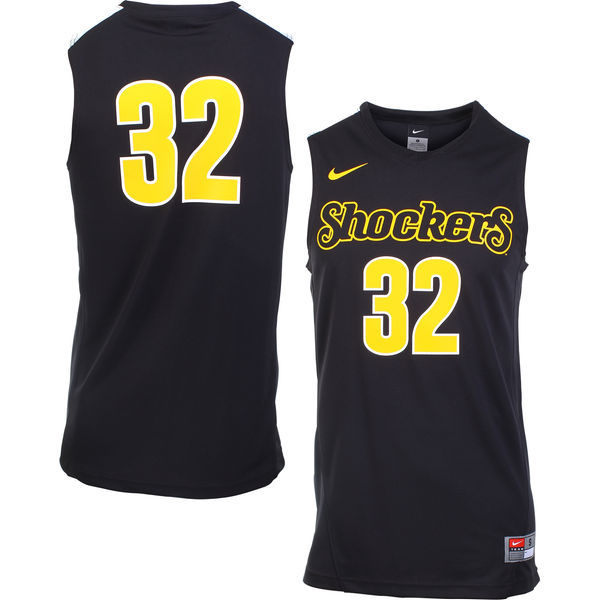Nike Wichita State Shockers #32 Black Basketball College Jersey