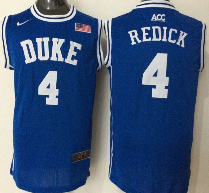 Duke Blue Devils 4 J.J. Redick Blue College Jersey