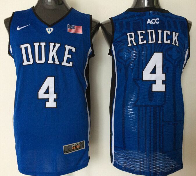 Duke Blue Devils 4 J.J. Redick Blue Basketball College Jersey
