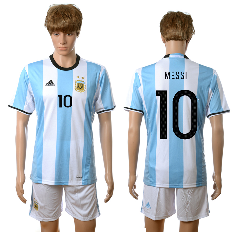 Argentina 10 MESSI Home 2016 Copa America Centenario Soccer Jersey Argentina 10 MESSI Home 2016 Copa America Centenario Soccer Jersey