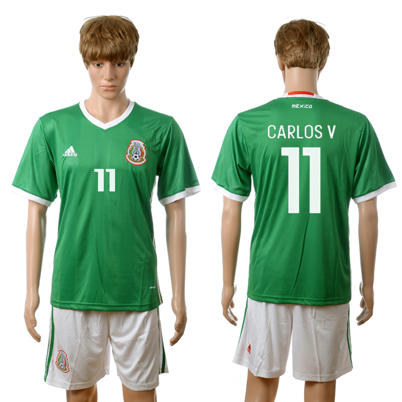 2016-17 Mexico 11 CARLOS V Home Jersey
