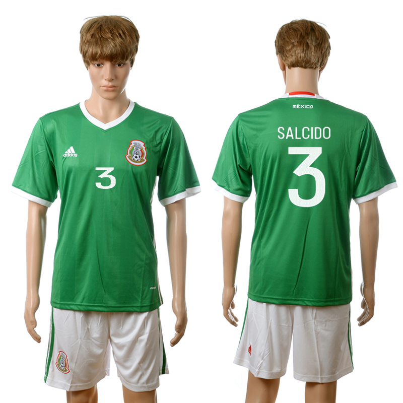 2016-17 Mexico 3 SALCIDO Home Jersey 2016-17 Mexico 3 SALCIDO Home Jersey