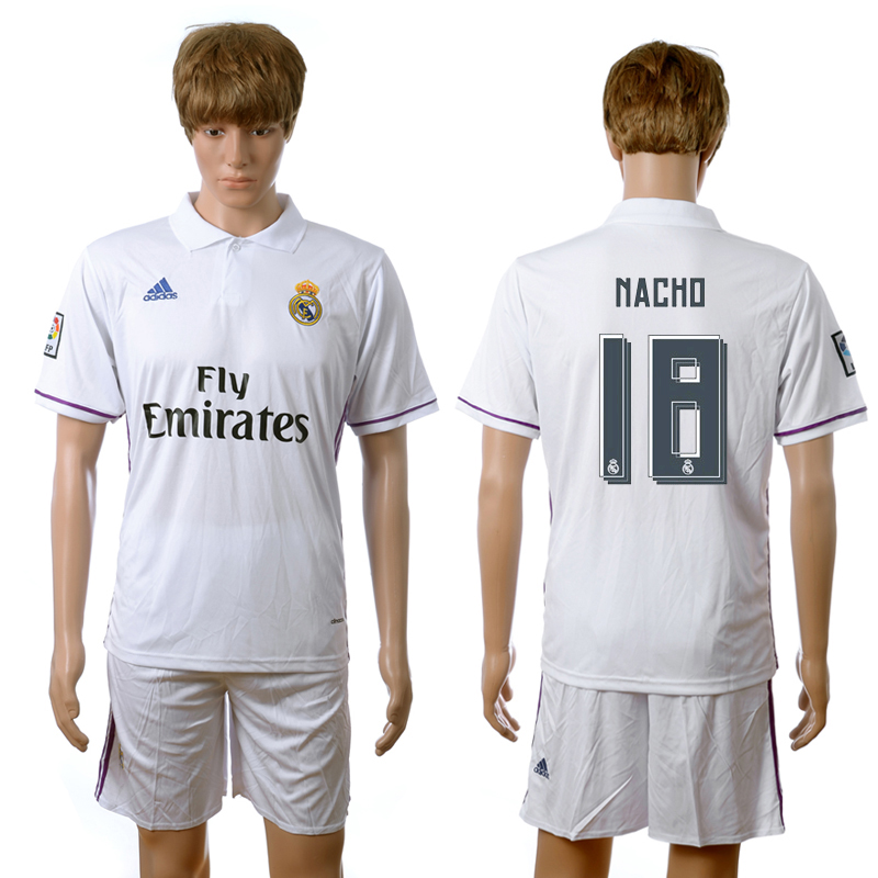 2016-17 Real Madrid 18 NACHO Home Jersey