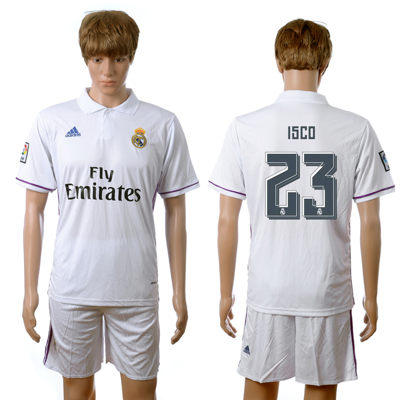 2016-17 Real Madrid 23 ISCO Home Jersey