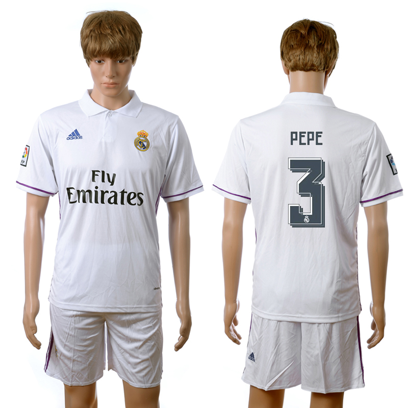 2016-17 Real Madrid 3 PEPE Home Jersey