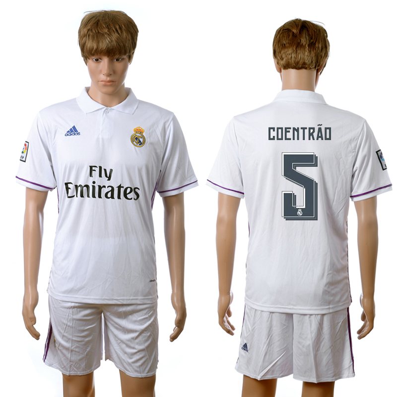 2016-17 Real Madrid 5 COENTRAO Home Jersey