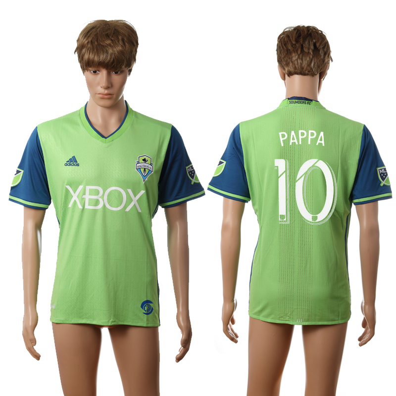 2016-17 Seattle Sounders 10 PAPPA Home Thailand Jersey
