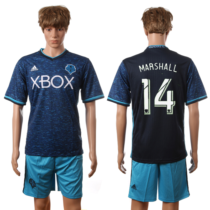 2016-17 Seattle Sounders 14 MASHALL Third Away Jersey