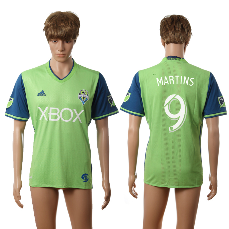 2016-17 Seattle Sounders 9 MARTINS Home Thailand Jersey