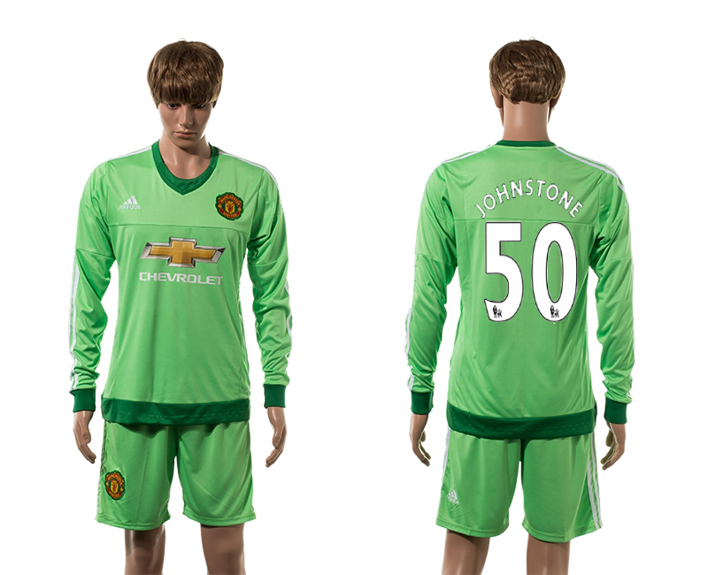 2015-16 Manchester United 50 JOHNSTONE Goalkeeper Jersey