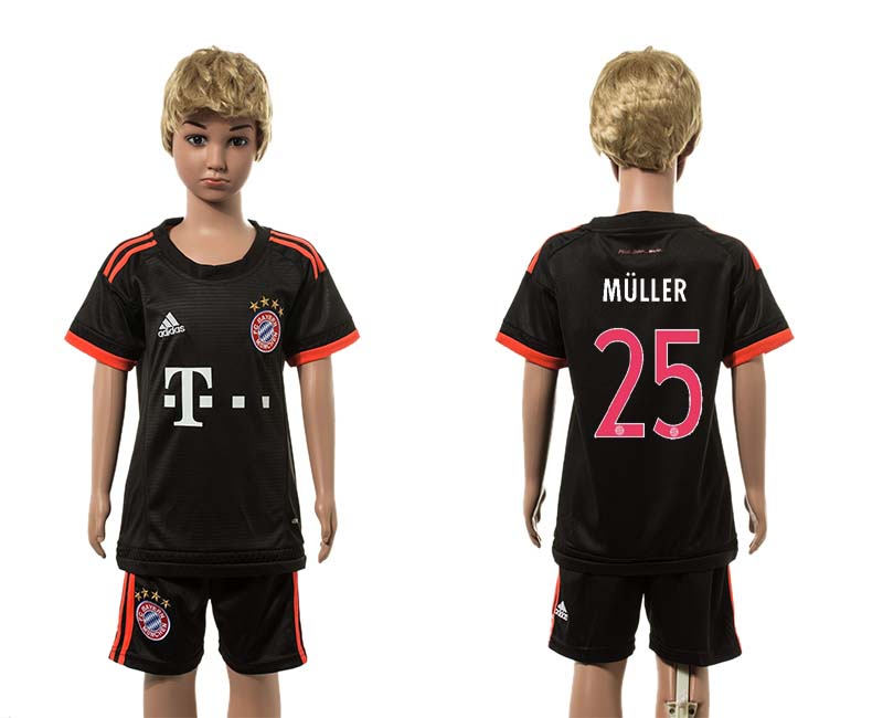 2015-16 Paris Saint-Germain 25 MULLER Third Away Youth Jersey