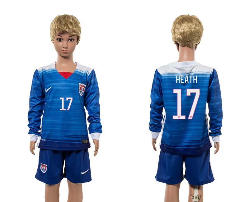2015-16 USA 17 HEATH Away Youth Jersey 2015-16 USA 17 HEATH Away Youth Jersey