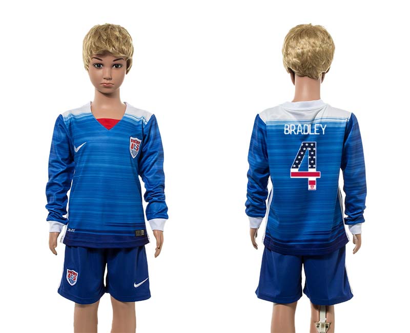2015-16 USA 7 BRADLEY Away Youth Independence Day Jersey 2015-16 USA 7 BRADLEY Away Youth Independence Day Jersey