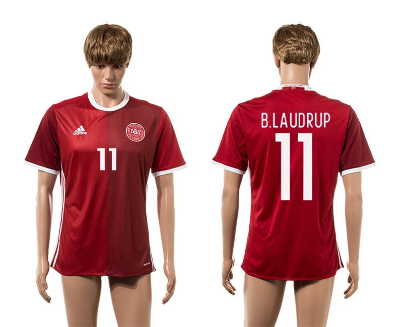 2016-17 Denmark 11 B LAUDRUP Home Thailand Jersey 2016-17 Denmark 11 B LAUDRUP Home Thailand Jersey