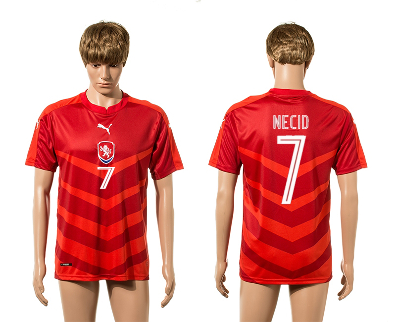 Czech Republic 7 NECID Home UEFA Euro 2016 Thailand Jersey