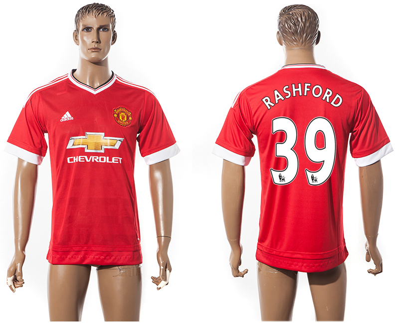 2015-16 Manchester United 39 RASHFORD Home Thailand Jersey
