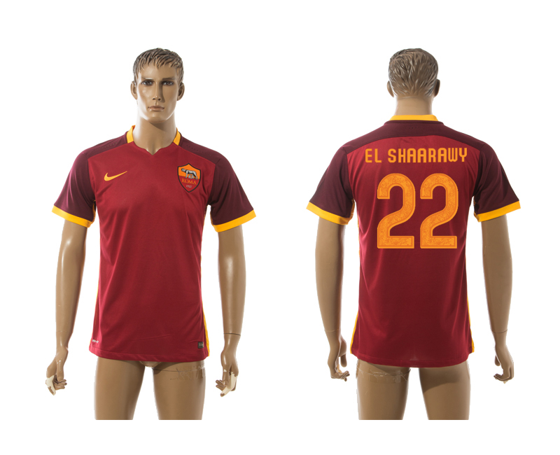 2015-16 Roma 22 EL SHAARAWY Home Thailand Jersey