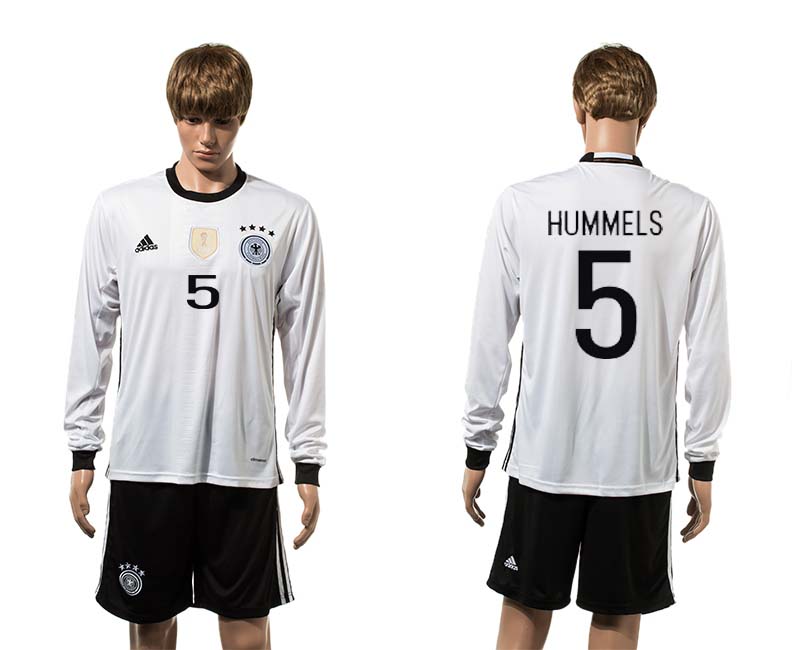 Germany 5 BECKENBAUER Home UEFA Euro 2016 Long Sleeve Jersey Germany 5 BECKENBAUER Home UEFA Euro 2016 Long Sleeve Jersey